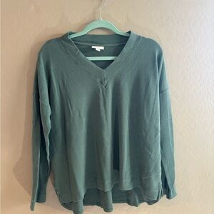 J. Jill Gray Ribbed Knit Top